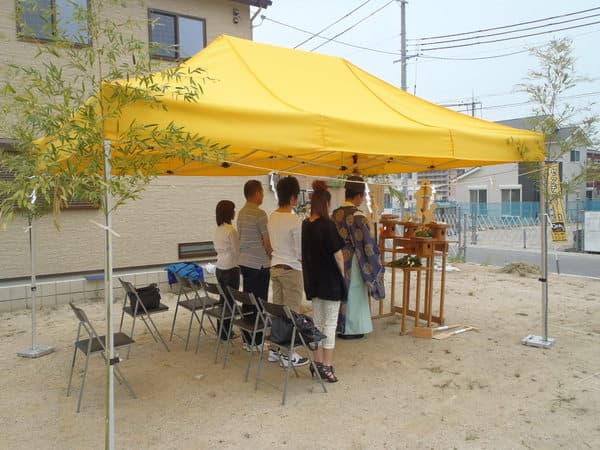 株式会社タナカヤ様 かんたんてんと3(アルミフレーム)で設営した事例