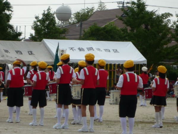 不動岡第四区様 イベント集会テント(アルミ)で設営した事例
