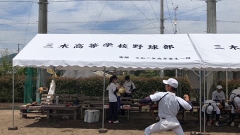 t.n様 イベント集会テント(定番品)軒高200cmで設営した事例