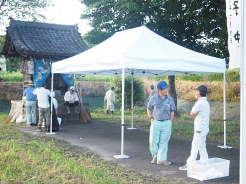 西田自治区様 かんたんてんと3(アルミフレーム)で設営した事例