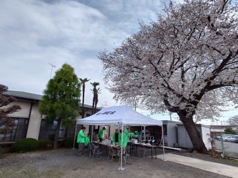 松ヶ崎町会様 イージーアップテント(デラックスシリーズ/アルミフレーム)で設営した事例