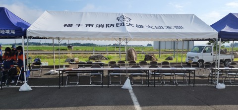 小松田様 イベント集会テント(伸縮式)で設営した事例