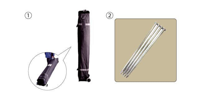 DR30（3.0m×3.0m）の付属品