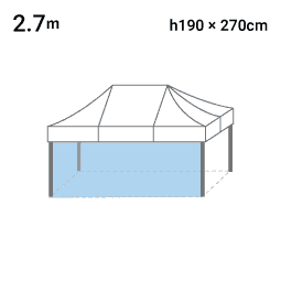 2.7m×H1.9m 寸法図
