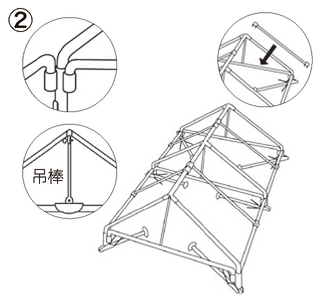 組み立ての順序② 組み立てる