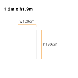 一方幕・かんたんてんと3(1.2m×H1.9m)メッシュタイプ