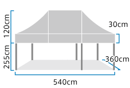 かんたんてんと3(キングサイズ)・標準色(3.6m×5.4m)