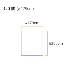 一方幕・ストライプ天幕用(1.0間) 軒高200cm