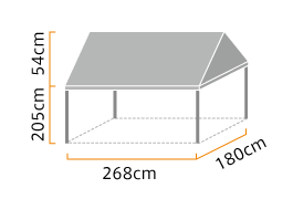 軽量アルミテント 1.0×1.5間